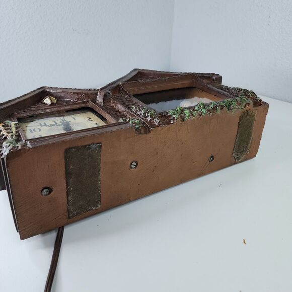 Vintage Haddon Home Sweet Home Lighted Clock Grandma Rocker Fireplace Model 30 U - Picture 14 of 16